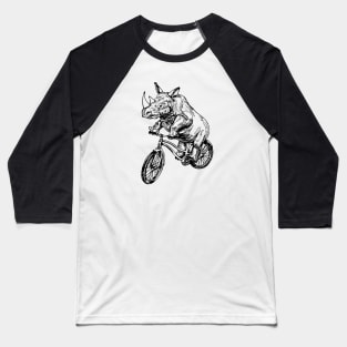 SEEMBO Rhinoceros Cycling Bicycle Cyclist Bicycling Riding Bike Baseball T-Shirt